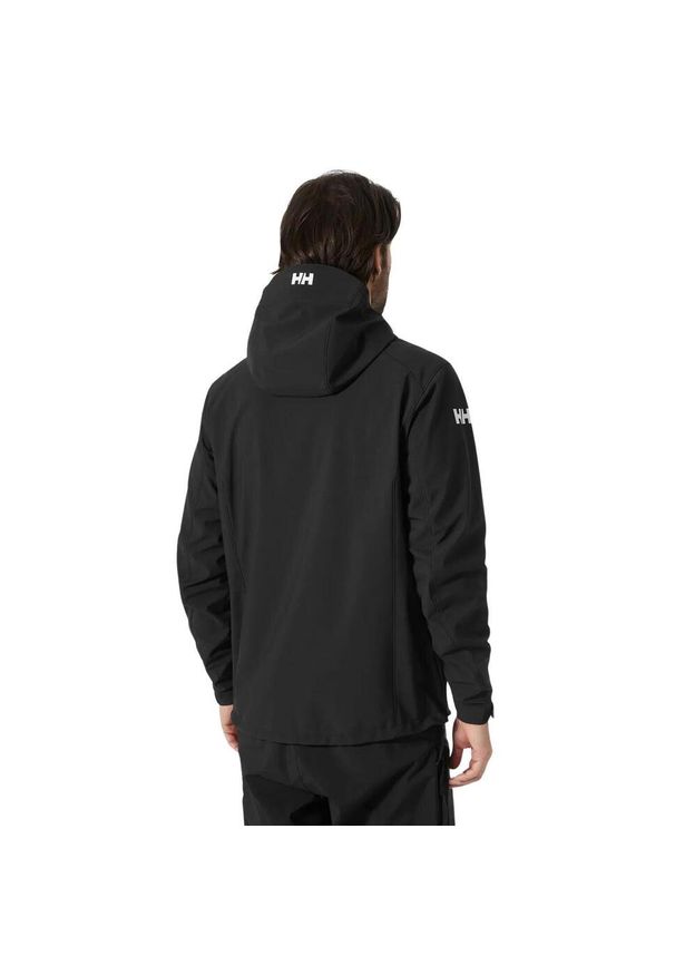 Kurtka softshell męska Helly Hansen Paramount Hooded Softshell Jkt. Kolor: czarny. Materiał: softshell