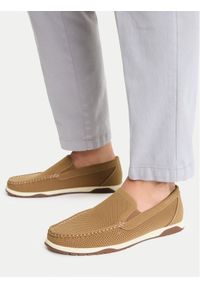 Nautica Mokasyny CEO-TITO-01 Beżowy. Kolor: beżowy. Materiał: materiał #1