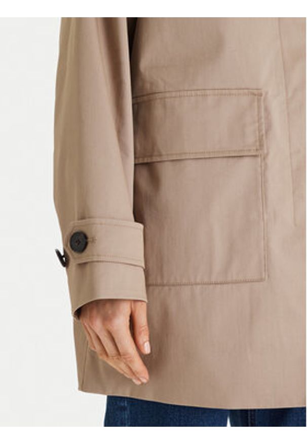 TOMMY HILFIGER - Tommy Hilfiger Płaszcz przejściowy 2-In-1 WW0WW47765 Beżowy Regular Fit. Kolor: beżowy. Materiał: bawełna
