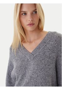 Calvin Klein Jeans Sweter Chunky LV044D328G Szary Regular Fit. Kolor: szary. Materiał: syntetyk #5