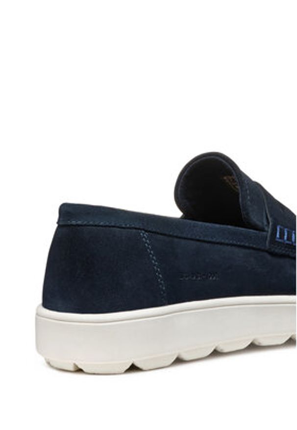 Geox Mokasyny U Spherica Ecub-1 U55GPD 00022 C4002 Granatowy. Kolor: niebieski. Materiał: skóra, zamsz