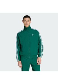 Adidas - adidas Bluza Firebird KC8018 Zielony Regular Fit. Kolor: zielony. Materiał: syntetyk #1