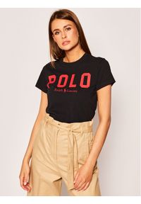 Polo Ralph Lauren T-Shirt 211780287 Czarny Regular Fit. Typ kołnierza: polo. Kolor: czarny. Materiał: bawełna #1