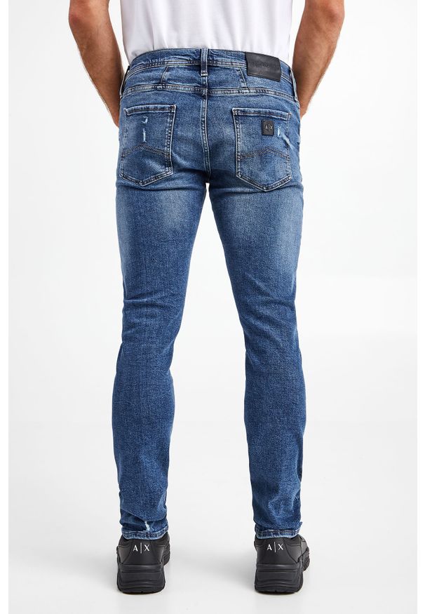 Armani Exchange - JEANSY ARMANI EXCHANGE. Wzór: aplikacja. Styl: klasyczny