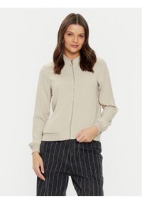 Vero Moda Kurtka bomber Coco 10245734 Beżowy Regular Fit. Kolor: beżowy. Materiał: syntetyk