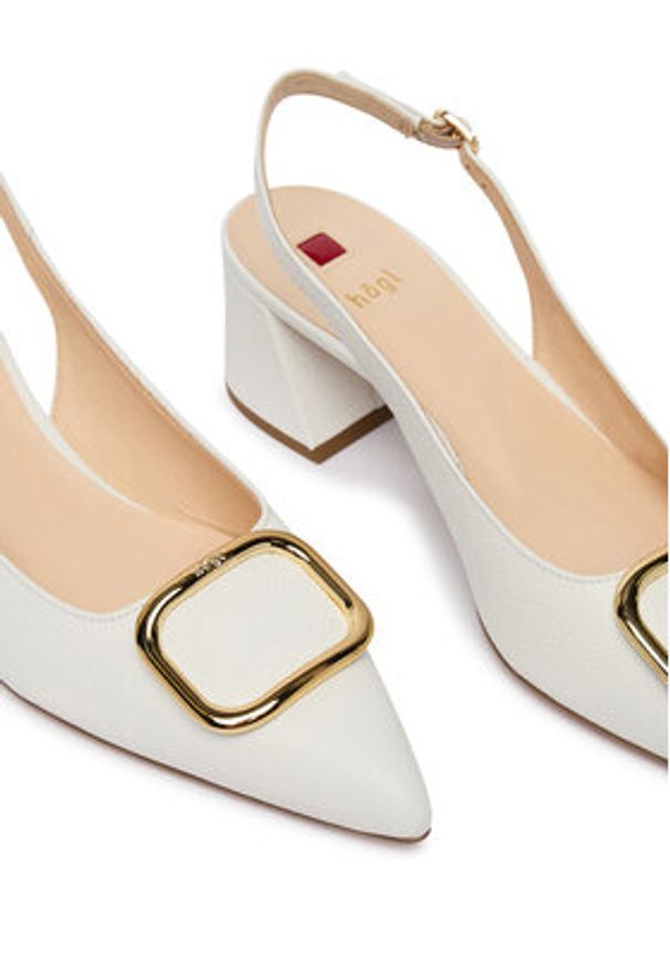 HÖGL Czółenka 1-104623 Biały. Kolor: biały. Materiał: skóra