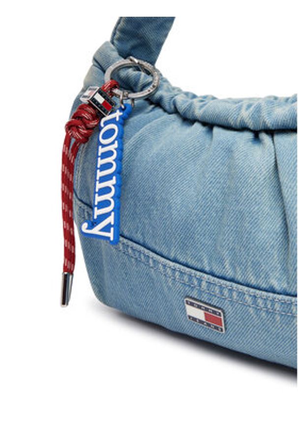 Tommy Jeans Torebka Tjw Icon Charms Denim Shlder Bag AW0AW18883 Niebieski. Kolor: niebieski