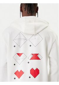 Hugo - HUGO Bluza Dalentinos 50554025 Biały Relaxed Fit. Kolor: biały. Materiał: bawełna #4