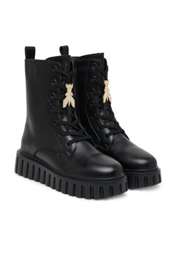 Patrizia Pepe Trzewiki PPJ981.31 Czarny. Kolor: czarny. Materiał: skóra