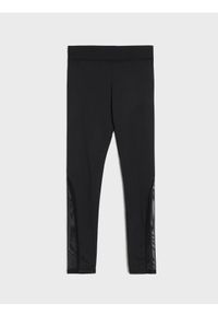 Sinsay - Legginsy - czarny. Kolor: czarny