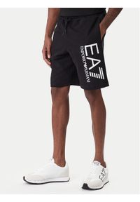 EA7 Emporio Armani Szorty sportowe 7M001414 AF22266 UC001 Czarny Regular Fit. Kolor: czarny. Materiał: bawełna. Styl: sportowy #1