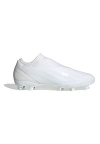 Adidas - Buty piłkarskie adidas X Crazyfast.3 Ll Fg M GY7426 białe. Kolor: biały. Materiał: materiał. Szerokość cholewki: normalna. Sport: piłka nożna