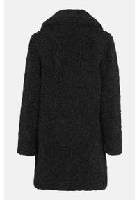 Happy Holly - Pluszowy płaszcz Nicole. Kolor: czarny. Materiał: tkanina, materiał. Sezon: zima, jesień #2