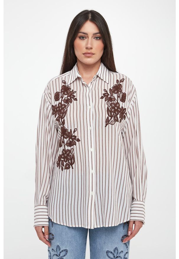 Ermanno Firenze - Koszula damska w paski ERMANNO FIRENZE. Wzór: paski