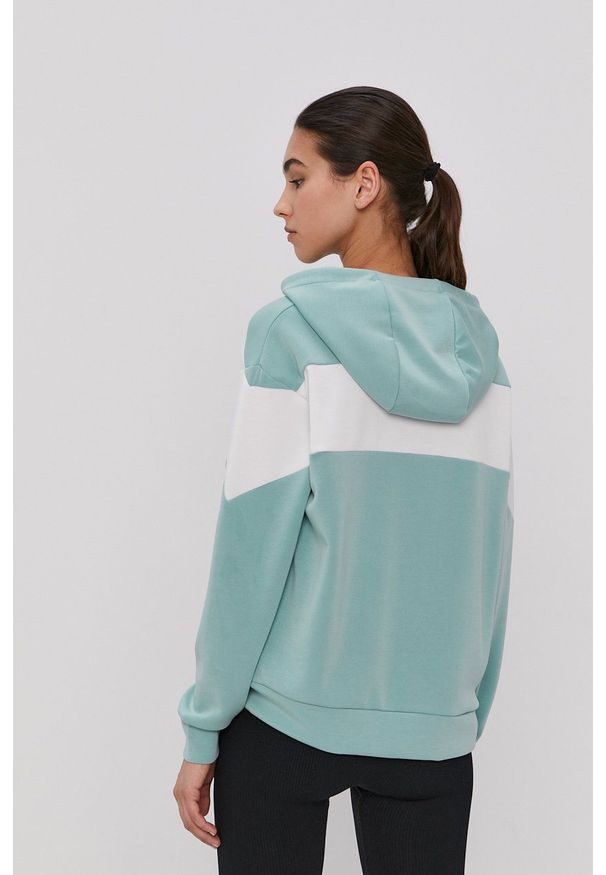 4f - 4F - Bluza. Okazja: na co dzień. Typ kołnierza: kaptur. Kolor: zielony. Styl: casual