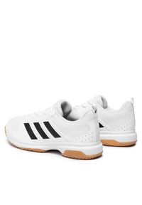 Adidas - adidas Buty halowe Ligra 7 M GZ0069 Biały. Kolor: biały. Materiał: skóra #5