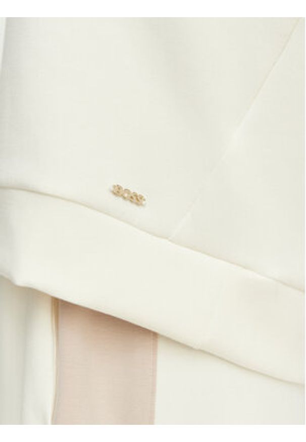 BOSS Bluza Mirage 50561076 Kremowy Relaxed Fit. Kolor: kremowy. Materiał: syntetyk