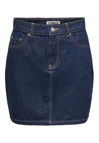 only - ONLY Spódnica jeansowa Stella 15339630 Granatowy Regular Fit. Kolor: niebieski. Materiał: bawełna #2