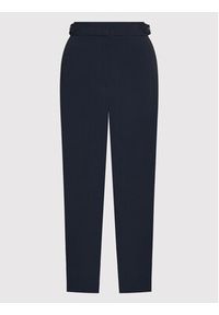 Tory Burch Spodnie materiałowe Crepe 85934 Granatowy Relaxed Fit. Kolor: niebieski. Materiał: materiał, wiskoza #3