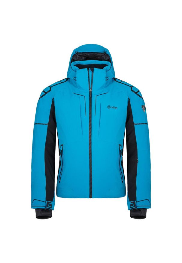 Męska kurtka narciarska Kilpi TURNAU-M. Kolor: czarny, niebieski, wielokolorowy. Sezon: zima. Sport: narciarstwo