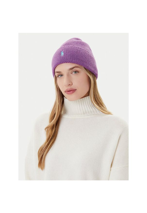 Czapka Polo Ralph Lauren. Kolor: fioletowy