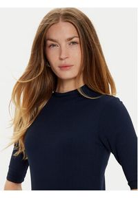 TOMMY HILFIGER - Tommy Hilfiger Sukienka codzienna WW0WW44430 Granatowy Slim Fit. Okazja: na co dzień. Kolor: niebieski. Materiał: wiskoza. Typ sukienki: proste. Styl: casual