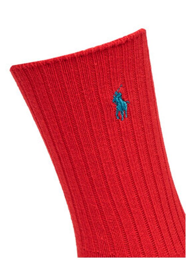 Polo Ralph Lauren Skarpety długie 455846847011 Czerwony. Kolor: czerwony. Materiał: bawełna, materiał
