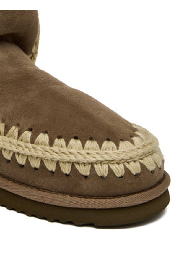 Mou Śniegowce MU.FW101050A Szary. Kolor: szary. Materiał: zamsz, skóra