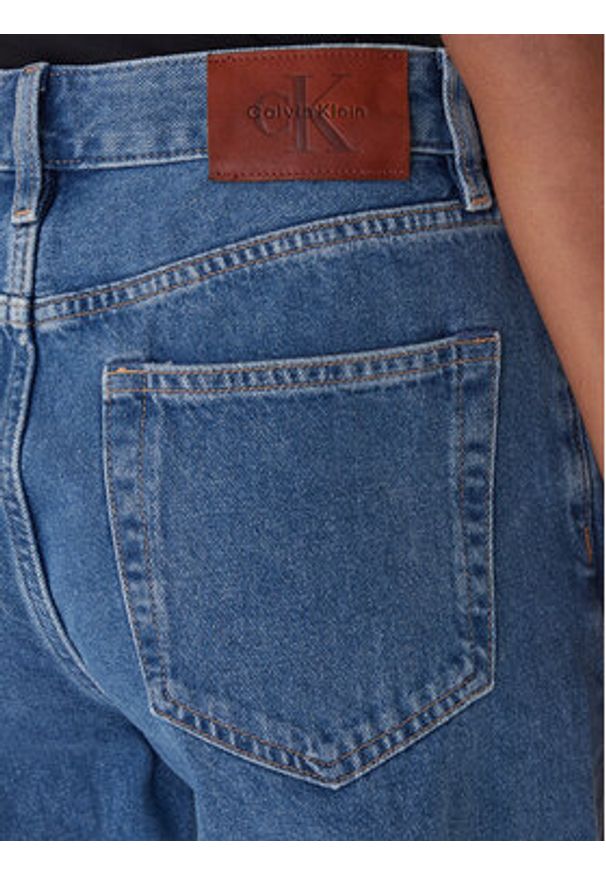 Calvin Klein Jeans Jeansy LV047E609G Granatowy Straight Fit. Kolor: niebieski
