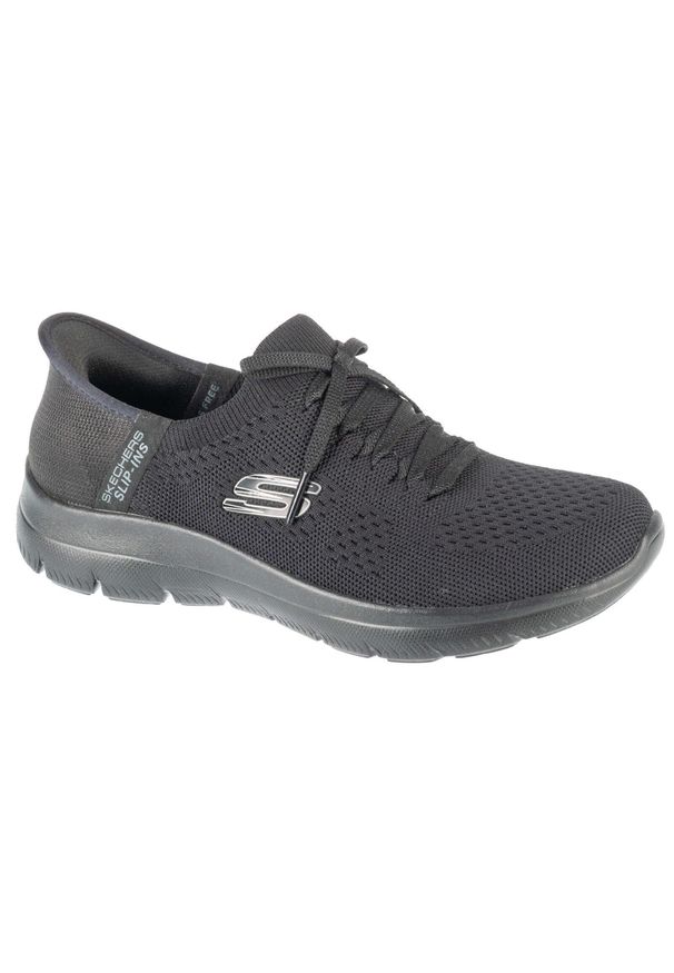 skechers - Buty sportowe Sneakersy damskie, Slip-Ins: Summits - New Daily. Kolor: czarny. Model: Skechers Sport. Sport: turystyka piesza