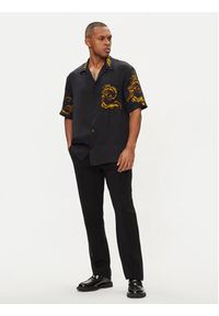 Versace Jeans Couture Koszula 76GAL2BW Czarny Regular Fit. Kolor: czarny. Materiał: wiskoza