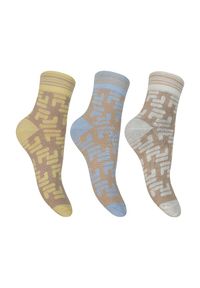 Fila - Woman Quarter Lifestyle Plain Socks 3 Pairs Pack. Kolor: wielokolorowy