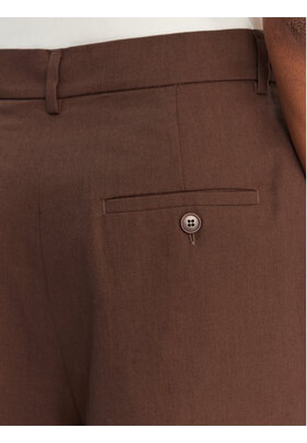 Weekend Max Mara Bermudy Ecuba 2615141022 Brązowy Loose Fit. Kolor: brązowy. Materiał: bawełna