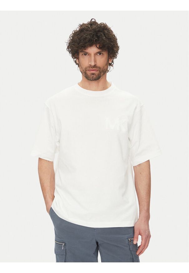 Michael Kors T-Shirt CS552HY1V2 Biały Regular Fit. Kolor: biały. Materiał: bawełna