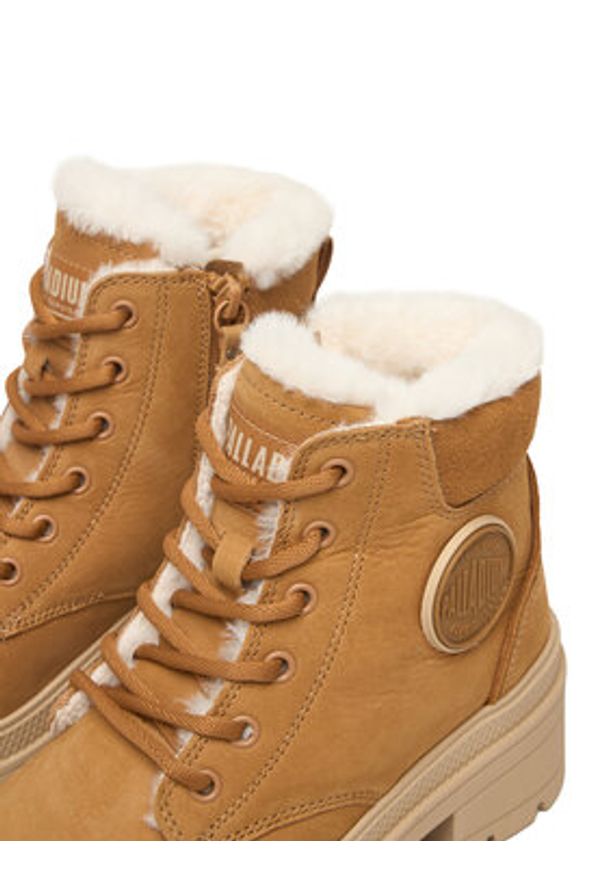 Palladium Trzewiki Pallarise Nbk Wl 99527-254-M Brązowy. Kolor: brązowy. Materiał: skóra, nubuk