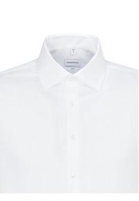 Seidensticker Koszula 01.693650 Biały Slim Fit. Kolor: biały. Materiał: bawełna #8