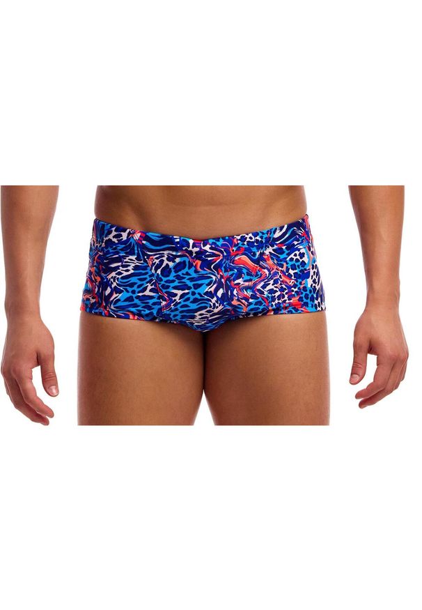 FUNKY TRUNKS - Kąpielówki Funky Trunks Mad Cat - trunki męskie. Kolor: niebieski