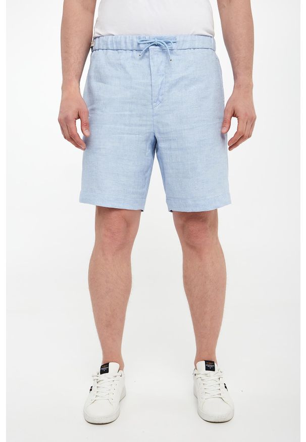 PAUL & SHARK - Bermudy męskie lniane PAUL&SHARK. Materiał: len