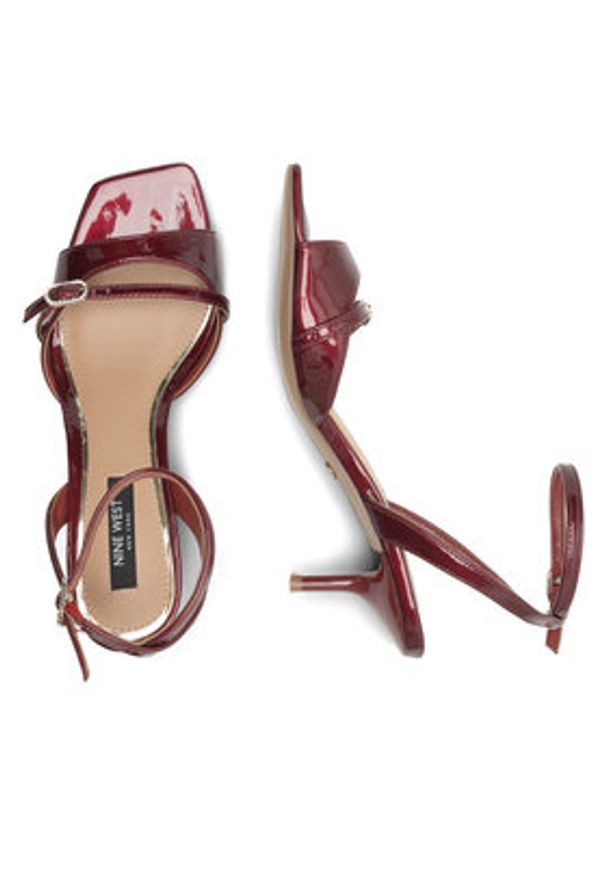 Nine West Sandały FEROZA BYCCC02 Bordowy. Kolor: czerwony. Materiał: syntetyk