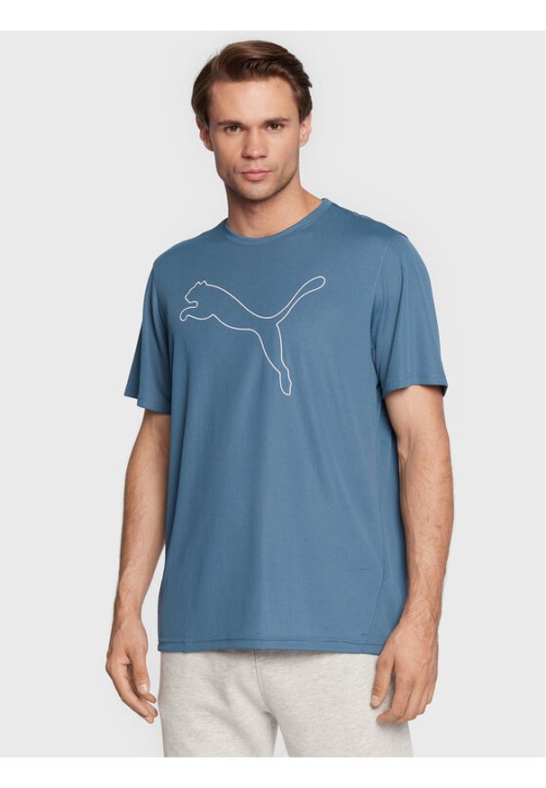 Koszulka techniczna Puma. Kolor: niebieski. Materiał: syntetyk