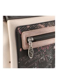 Beżowa Torebka Anekke Elegancka Listonoszka Damska. Kolor: beżowy. Wzór: aplikacja. Dodatki: z aplikacjami. Materiał: skórzane. Styl: elegancki. Rodzaj torebki: na ramię #8