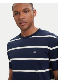 GANT - Gant T-Shirt 2003398 Granatowy Regular Fit. Kolor: niebieski. Materiał: bawełna #3