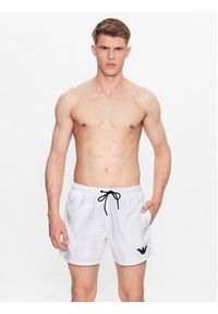 Emporio Armani Underwear Szorty kąpielowe 211740 3R427 00010 Biały Regular Fit. Kolor: biały. Materiał: syntetyk