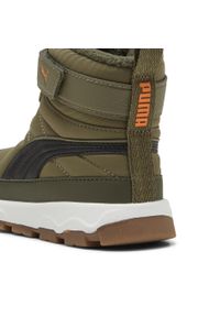 Puma - Buty dla małych dzieci PUMA Evolve PUMA Olive Black Orange Glo Green. Kolor: czarny, pomarańczowy, żółty, zielony, wielokolorowy. Sport: turystyka piesza
