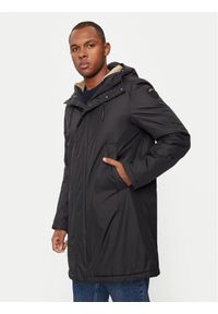 Blauer Płaszcz przejściowy 24WBLUK11279 Czarny Regular Fit. Kolor: czarny. Materiał: syntetyk #1