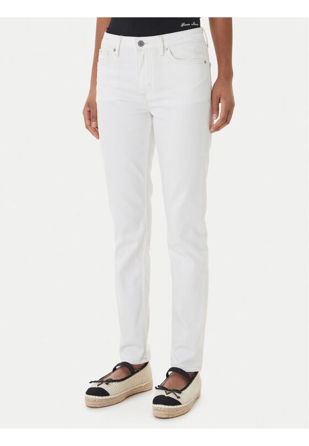 Guess Jeans Jeansy W6GA92 D7871 Biały Skinny Fit. Kolor: biały