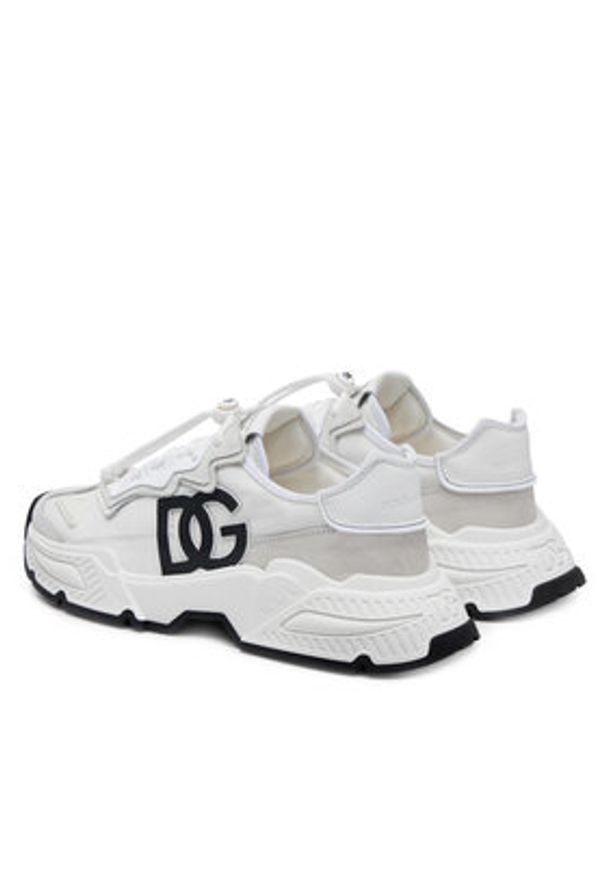 DOLCE & GABBANA - Dolce&Gabbana Sneakersy DA5119 AQ040 Biały. Kolor: biały. Materiał: materiał
