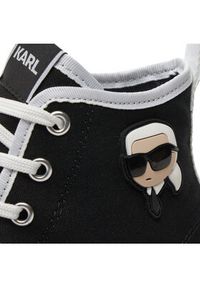 Karl Lagerfeld - KARL LAGERFELD Trampki KL60444 Czarny. Kolor: czarny. Materiał: materiał