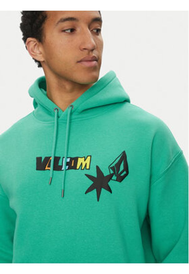 Volcom Bluza Bob Mollema 1 A4112505 Zielony Loose Fit. Kolor: zielony. Materiał: bawełna