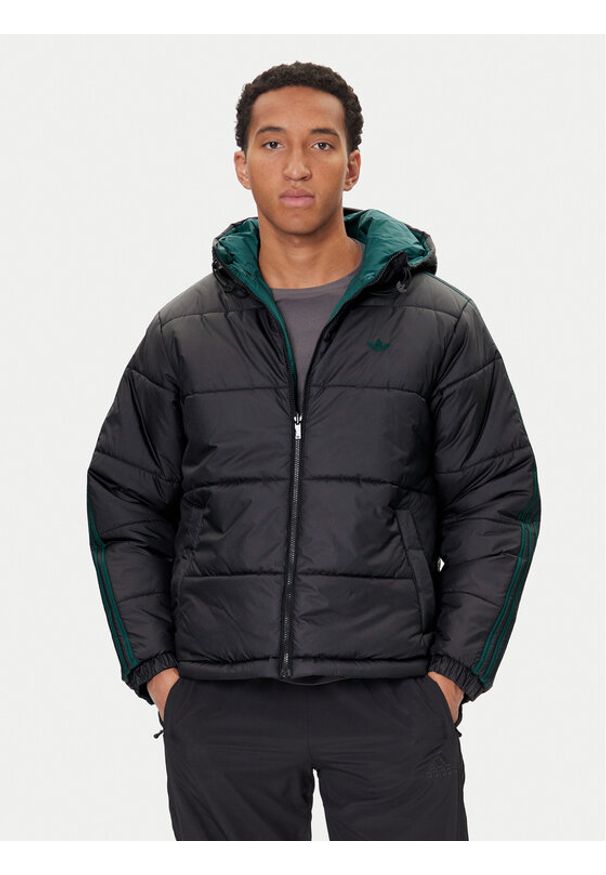 Adidas - adidas Kurtka zimowa adicolor Reversible JX6447 Czarny Regular Fit. Kolor: czarny. Materiał: syntetyk. Sezon: zima